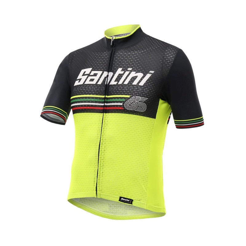 SANTINI BEAT SHORT SLEEVE JERSEY FLO YELLOW