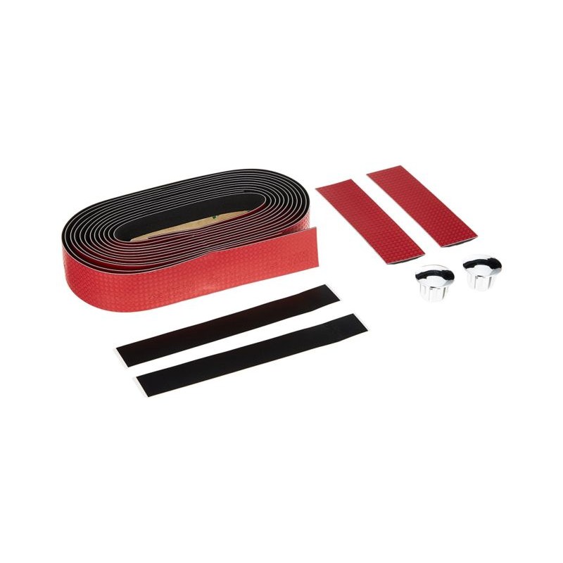 ITM CARBON EFFECT BAR TAPE Red