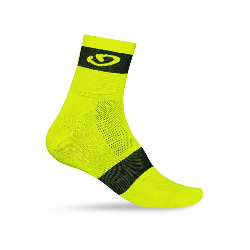 GIRO COMP RACER CYCLING SOCKS Yellow Large