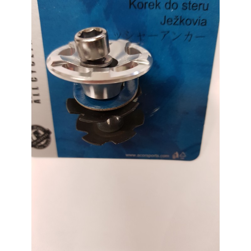 Acor 1.1 8  Star Washer  Bolt & CNC Top Cap  Silver