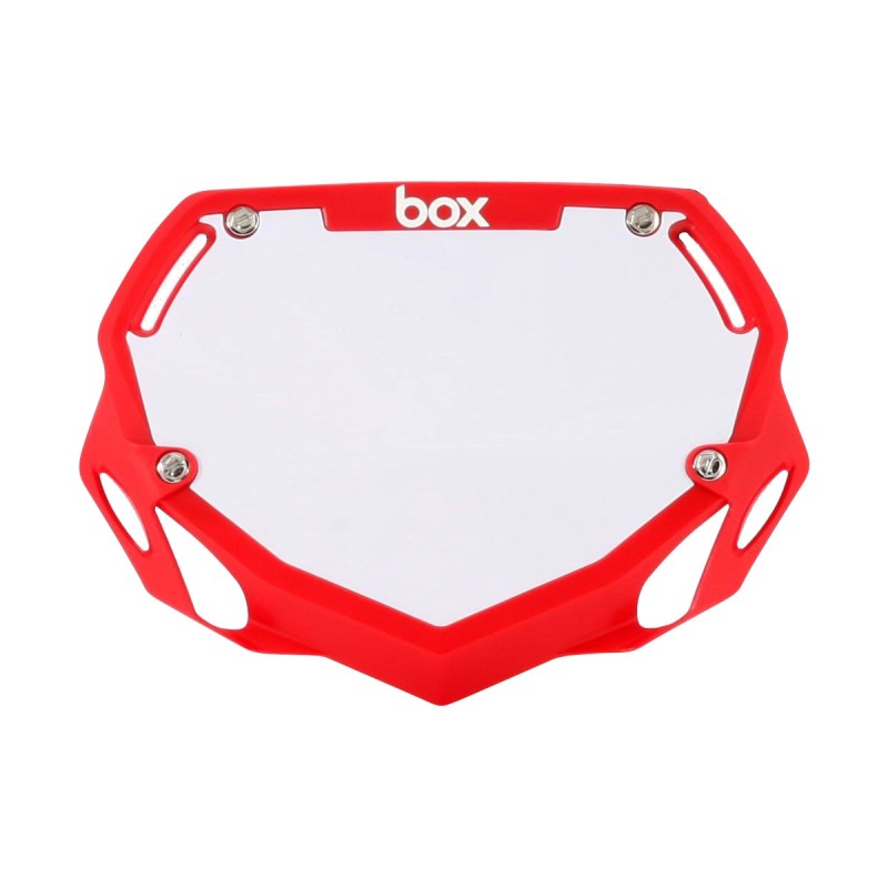 BOX Two Mini Number Plate Red