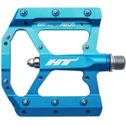 HT AE-05, CNC Alloy Platform, Thrust Bearing, Cr-Mo axles, Replaceable pins Blue