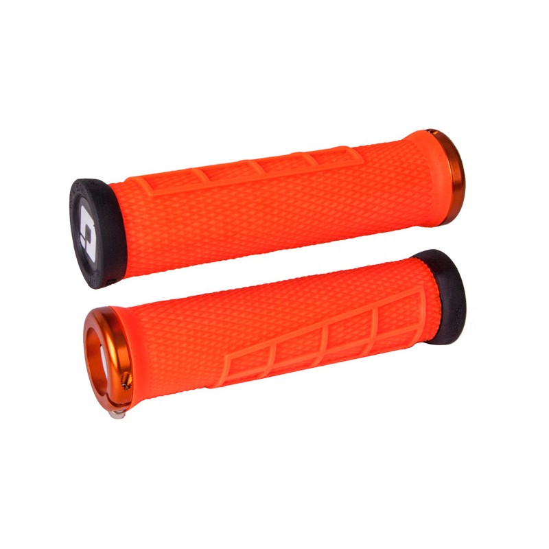 Odi Elite Flow MTB Lock On Grips 130mm - Orange