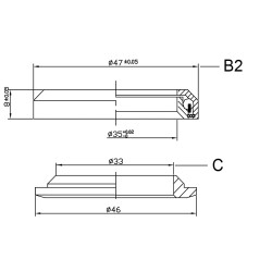 NECO 1 1/8-1 1/4 integrated Ahead head set