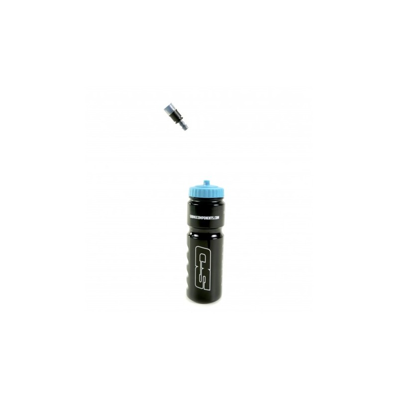 SD Water bottle with Straw Black Blue