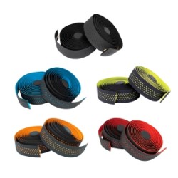 KranX Stretta Primo-High Grip Anti-Shock Handlebar Tape Black Red