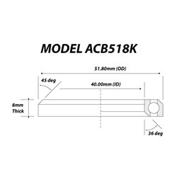 ACB518K | Headset Bearing