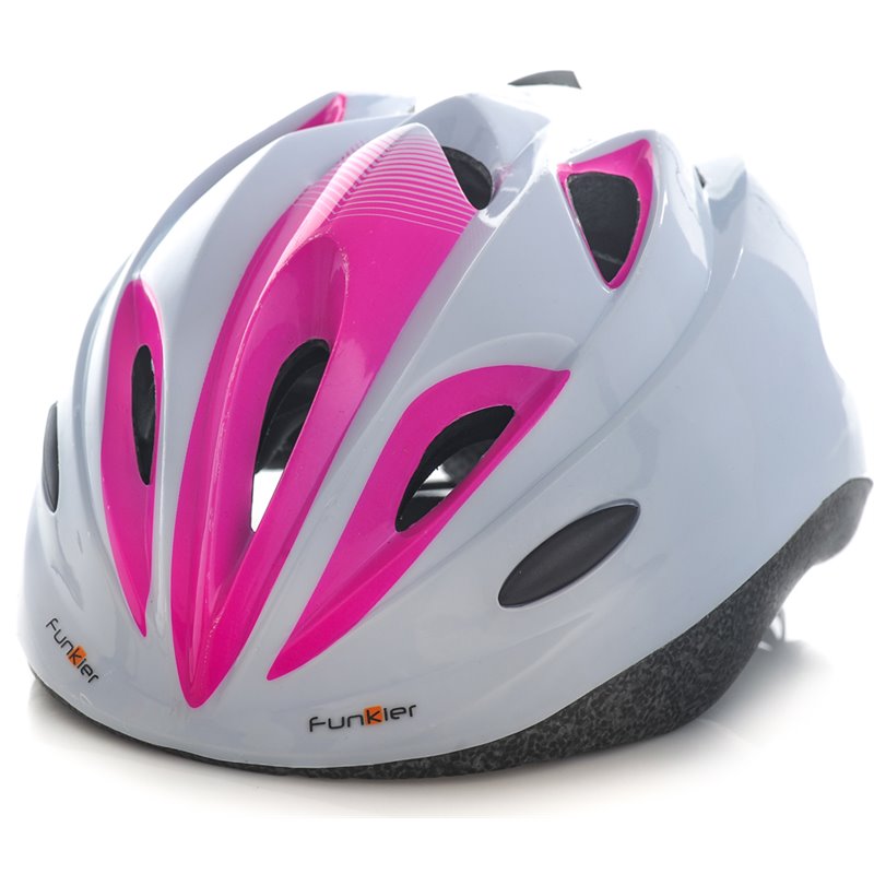 Funkier Dreamz Kids Helmet in White/Pink (46-51cm)