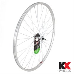 KX Hybrid 700C Singlewall Solid Axle Wheel Rim Brake (Front) Silver