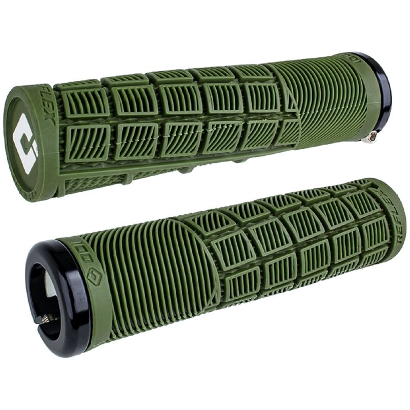 Reflex MTB Lock On Grips 135mm - Army Green