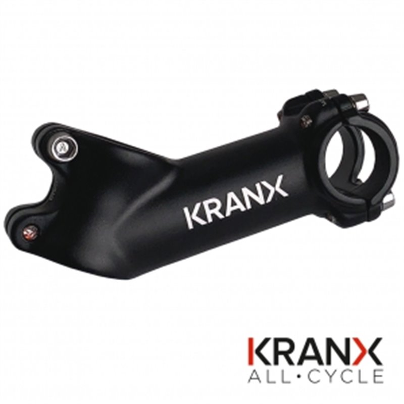 KranX 25.4mm Alloy 35° Rise A/Head 1 1/8" Stem 90mm in Black