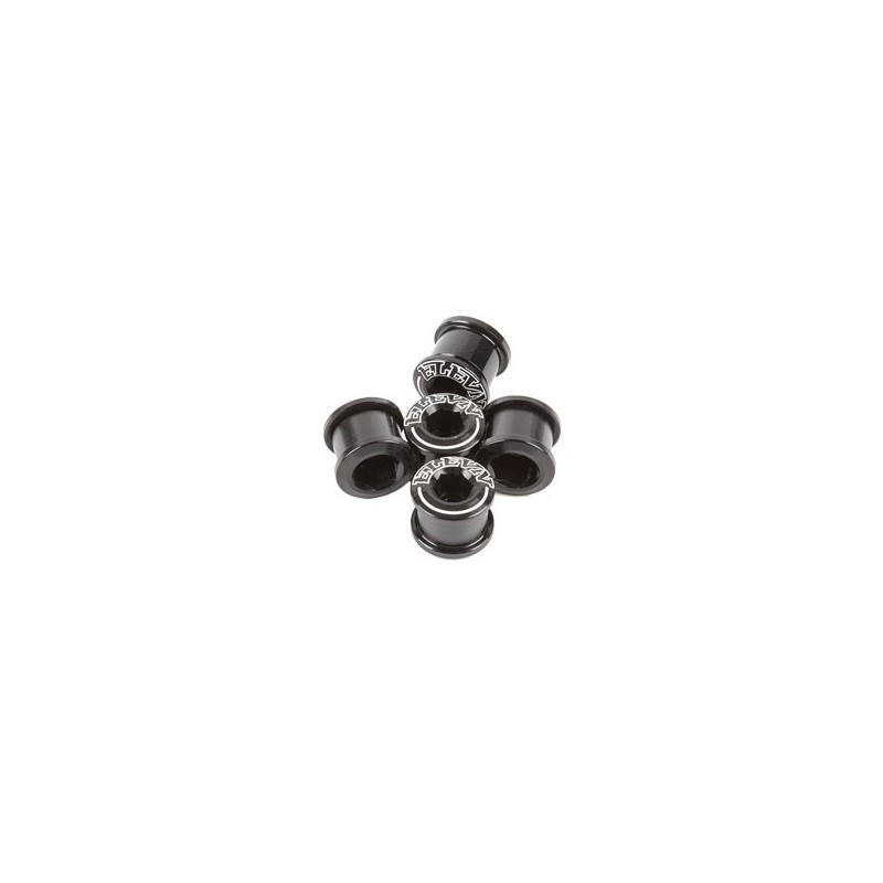 ELEVN CHAIN RING BOLTS  6.5*4mm alu black