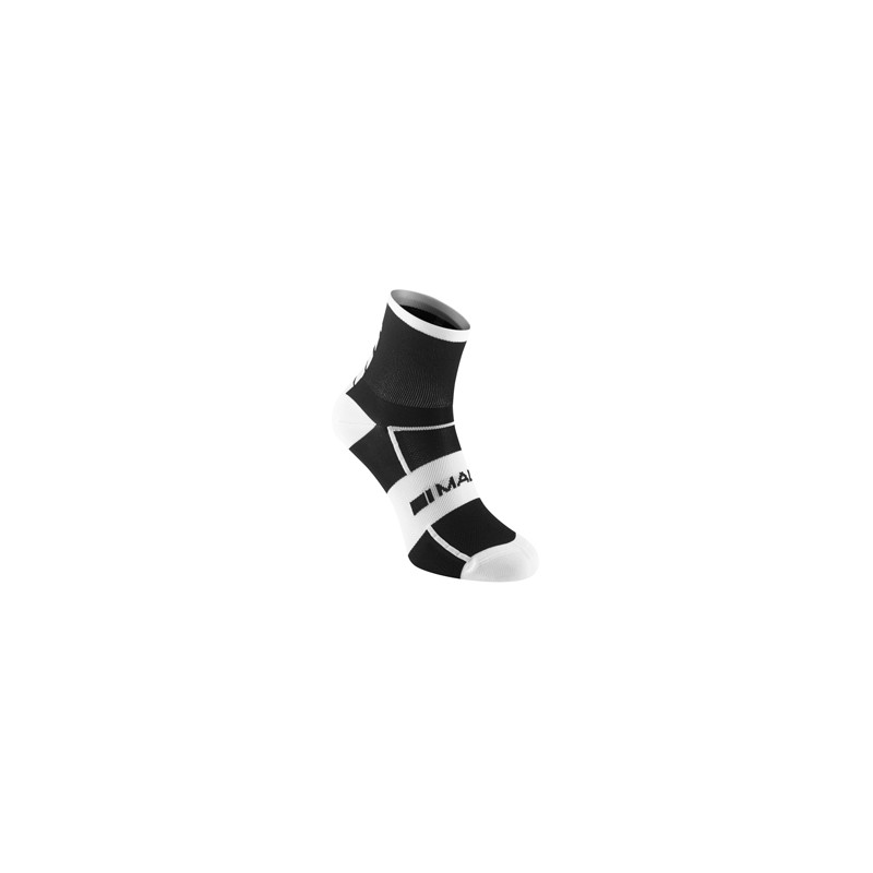 Sportive men's mid sock twin pack black / white