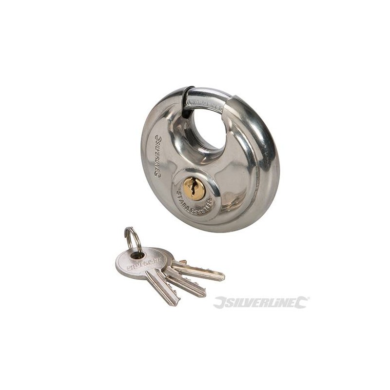 Stainless Steel Disc Padlock 70mm