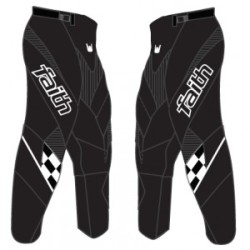 FAITH 2017 - YOUTH RACE PANT BLACK WHITE